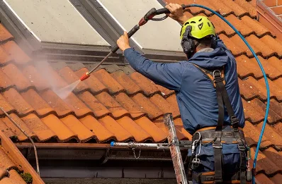 Démoussage et hydrofuge de toiture aux Thuiles